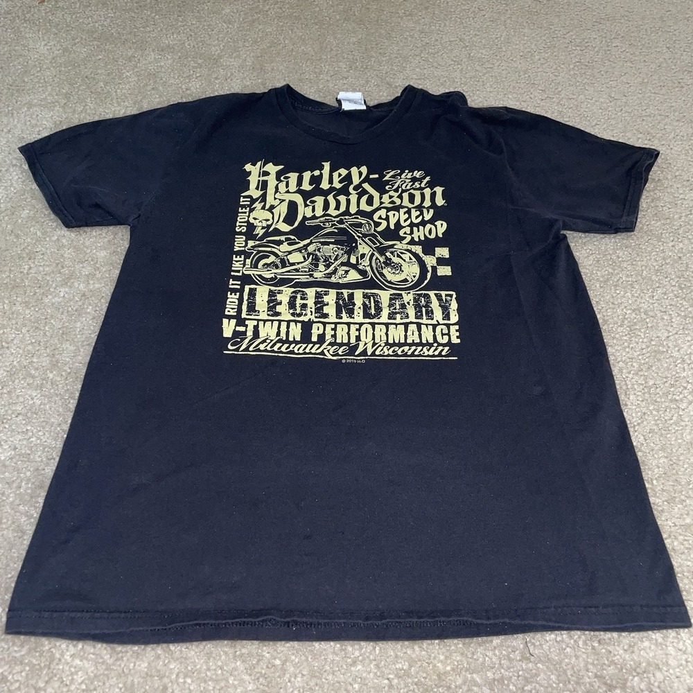 Harley-Davidson Gatlinburg TN Hillbilly Speed Shop Graphic T-Shirt Mens Medium